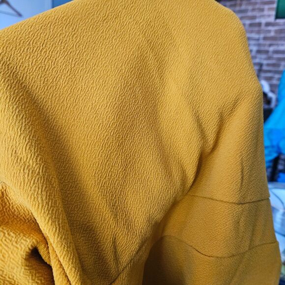 Boohoo Women's size 8 Off Shoulder Faux Wrap Midi Dress Deep V-Neck Sleek - Picture 11 of 11